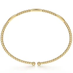 Hot Gabriel & Co. 14K Yellow Gold Bujukan Open Bangle