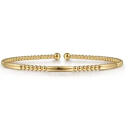 Hot Gabriel & Co. 14K Yellow Gold Bujukan Open Bangle
