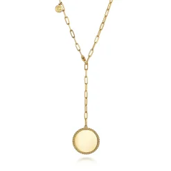Outlet Gabriel & Co. 14K Yellow Gold Bujukan Pendant Hollow Chain Necklace