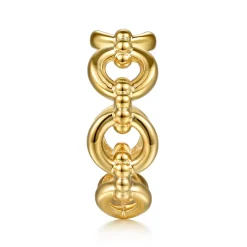 Clearance Gabriel & Co. 14K Yellow Gold Bujukan Round Link Bold Stackable