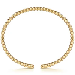 Best Gabriel & Co. 14K Yellow Gold Bujukan Split Bangle Bracelet