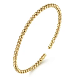 Best Gabriel & Co. 14K Yellow Gold Bujukan Split Bangle Bracelet