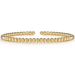 Best Gabriel & Co. 14K Yellow Gold Bujukan Split Bangle Bracelet