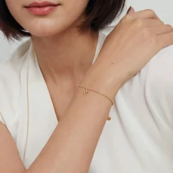 Hot Gabriel & Co. 14K Yellow Gold Bujukan Starburst Charm Bracelet