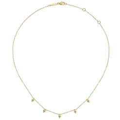 Online Gabriel & Co. 14K Yellow Gold Bujukan Station Droplet Necklace
