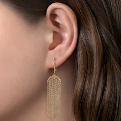 Online Gabriel & Co. 14K Yellow Gold Bujukan Tassel Drop Earrings