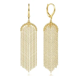 Online Gabriel & Co. 14K Yellow Gold Bujukan Tassel Drop Earrings