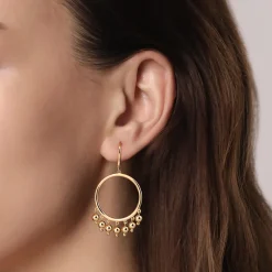 New Gabriel & Co. 14K Yellow Gold Bujukan Tassle Drop Earrings