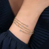 Gabriel & Co. 14K Yellow Gold Bujukan Wrap Diamond Bangle
