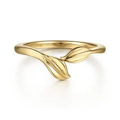 Online Gabriel & Co. 14K Yellow Gold Bypass Leaf Ring