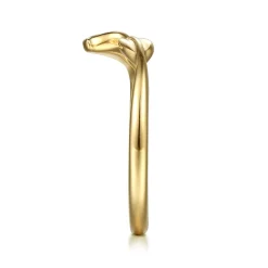 Online Gabriel & Co. 14K Yellow Gold Bypass Leaf Ring