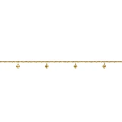 New Gabriel & Co. 14K Yellow Gold Chain Bracelet with Metal Bead Drops