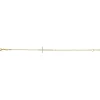 Gabriel & Co. 14K Yellow Gold Chain Bracelet with Diamond Cross