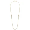 Sale Gabriel & Co. 14K Yellow Gold Chain Necklace with Circle Stations