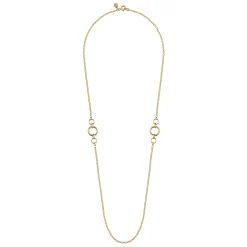 Sale Gabriel & Co. 14K Yellow Gold Chain Necklace with Circle Stations