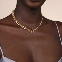 Hot Gabriel & Co. 14K Yellow Gold Chain Necklace with Bujukan Toggle