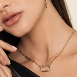 Online Gabriel & Co. 14K Yellow Gold Chain Necklace with Rectangle Drop