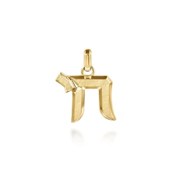 Discount Gabriel & Co. 14K Yellow Gold Chai Pendant