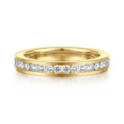 Outlet Gabriel & Co. 14K Yellow Gold Channel Setting Diamond Anniversary Band - 0.5 ct