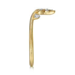 Online Gabriel & Co. 14K Yellow Gold Chevron Diamond Ring