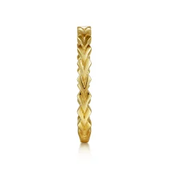 Sale Gabriel & Co. 14K Yellow Gold Chevron Station Ring