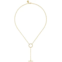 Online Gabriel & Co. 14K Yellow Gold Circle Y Chain Necklace