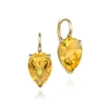 Hot Gabriel & Co. 14K Yellow Gold Citrine Flat Pear Earrings