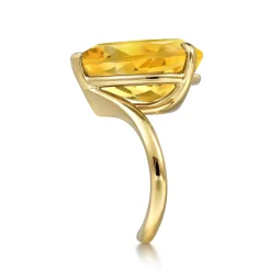 Discount Gabriel & Co. 14K Yellow Gold Citrine Pear Ladies Ring