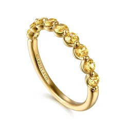 Online Gabriel & Co. 14K Yellow Gold Citrine Stackable Ring