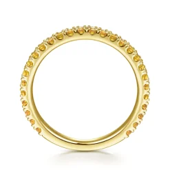 Outlet Gabriel & Co. 14K Yellow Gold Citrine Stackable Ring