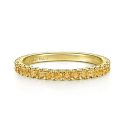 Outlet Gabriel & Co. 14K Yellow Gold Citrine Stackable Ring