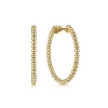 Gabriel & Co. 14K Yellow Gold Classic Hoop Earrings 30mm-Bujukan