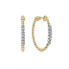 Best Gabriel & Co. 14K Yellow Gold Classic Hoop Earrings 0.3ct 30mm-Bujukan