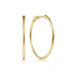 Discount Gabriel & Co. 14K Yellow Gold Classic Hoop Earrings 30mm