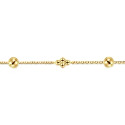 New Gabriel & Co. 14K Yellow Gold Clover Station Bracelet-Bujukan