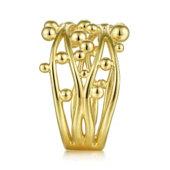 Outlet Gabriel & Co. 14K Yellow Gold Criss Crossing Bujukan Ring
