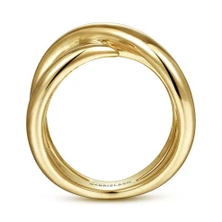 Sale Gabriel & Co. 14K Yellow Gold Criss Cross Ring