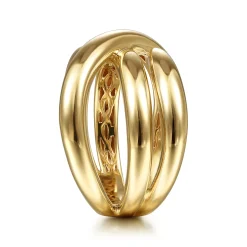 Sale Gabriel & Co. 14K Yellow Gold Criss Cross Ring