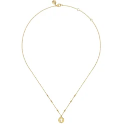 Outlet Gabriel & Co. 14K Yellow Gold Cross Cutout Pendant Necklace
