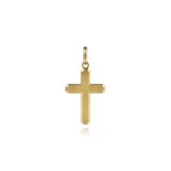 Best Gabriel & Co. 14K Yellow Gold Cross Pendant