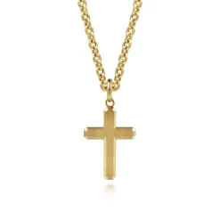 Best Gabriel & Co. 14K Yellow Gold Cross Pendant
