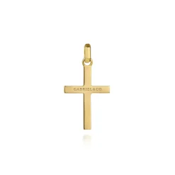 Hot Gabriel & Co. 14K Yellow Gold Cross Pendant