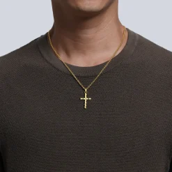 Hot Gabriel & Co. 14K Yellow Gold Cross Pendant