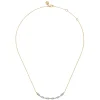 Gabriel & Co. 14K Yellow Gold Curved Bujukan Bar Diamond Necklace