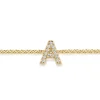 Discount Gabriel & Co. 14K Yellow Gold Diamond A Initial Chain Bracelet