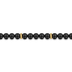 Sale Gabriel & Co. 14K Yellow Gold Diamond and Onyx Bracelet