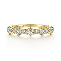 Clearance Gabriel & Co. 14K Yellow Gold Diamond Anniversary Band - 0.5 ct