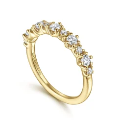 Clearance Gabriel & Co. 14K Yellow Gold Diamond Anniversary Band - 0.5 ct