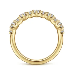 Clearance Gabriel & Co. 14K Yellow Gold Diamond Anniversary Band - 0.5 ct
