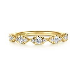 Discount Gabriel & Co. 14K Yellow Gold Diamond Anniversary Band - 0.37 ct